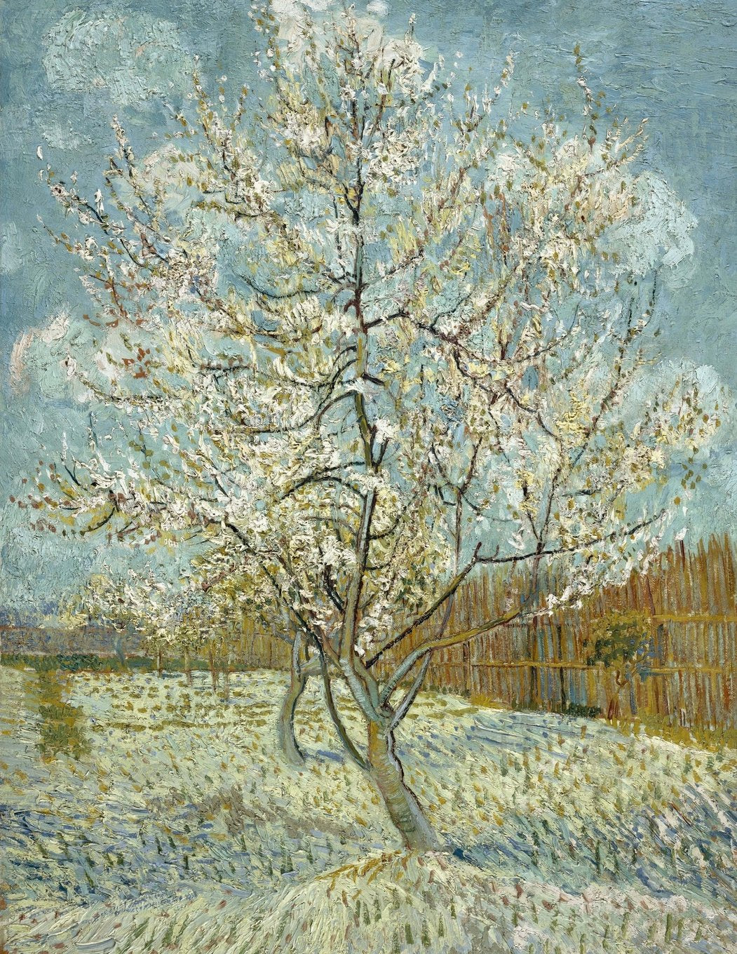The pink peach tree, Vincent van Gogh. Blank journal: 150 blank pages, 8,5x11 inch (21.59 x 27.94 cm) Soft cover Essays & Short Stories