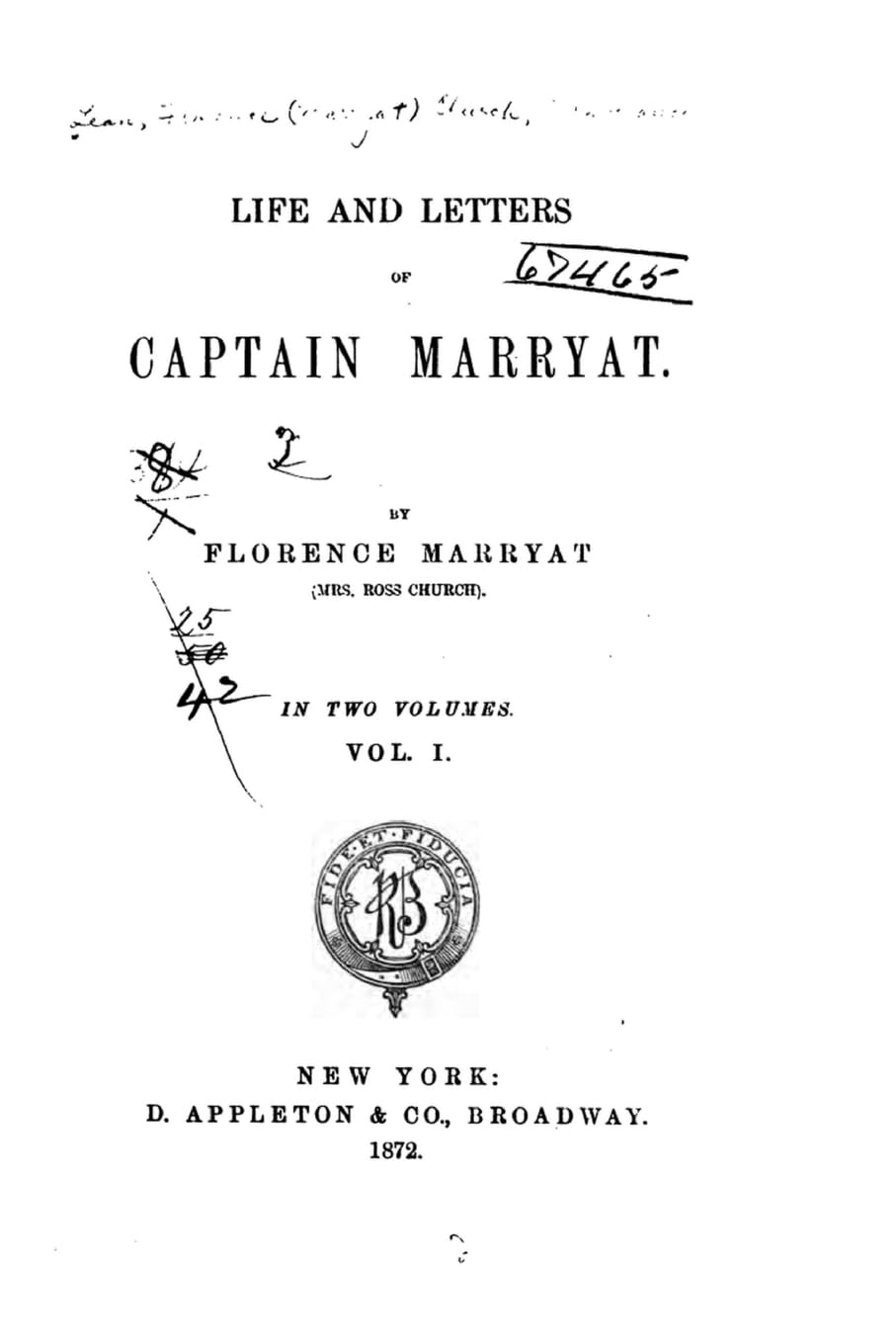 Life and Letters of Captain Marryat - Vol. I Contemporary literature
