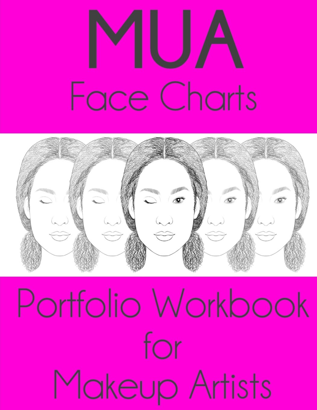 MUA Face Charts Portfolio Workbook for Makeup Artists: Rhya Edition Health, Nutrition & Fitness