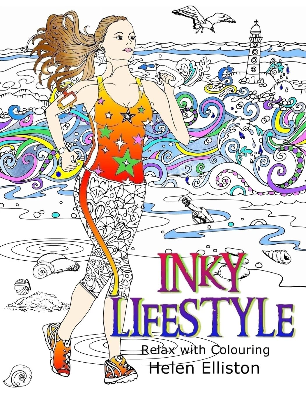 Inky Lifestyle: 50 anti-stress adult colouring book illustrations (Inky Colouring books, Band 6) Hobbies & Crafts