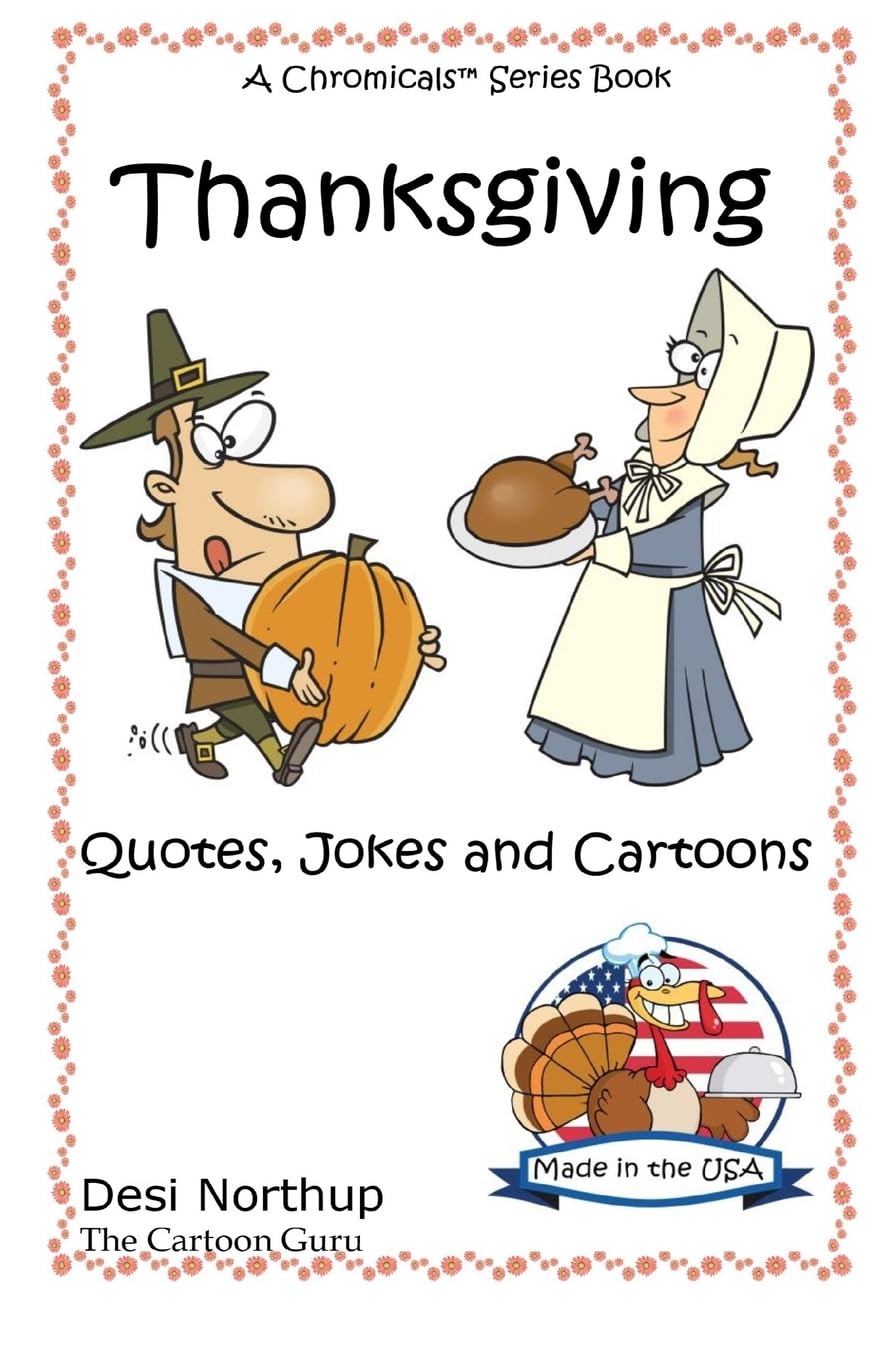 Thanksgiving: Holiday Jokes & Cartoons in Black and White Books