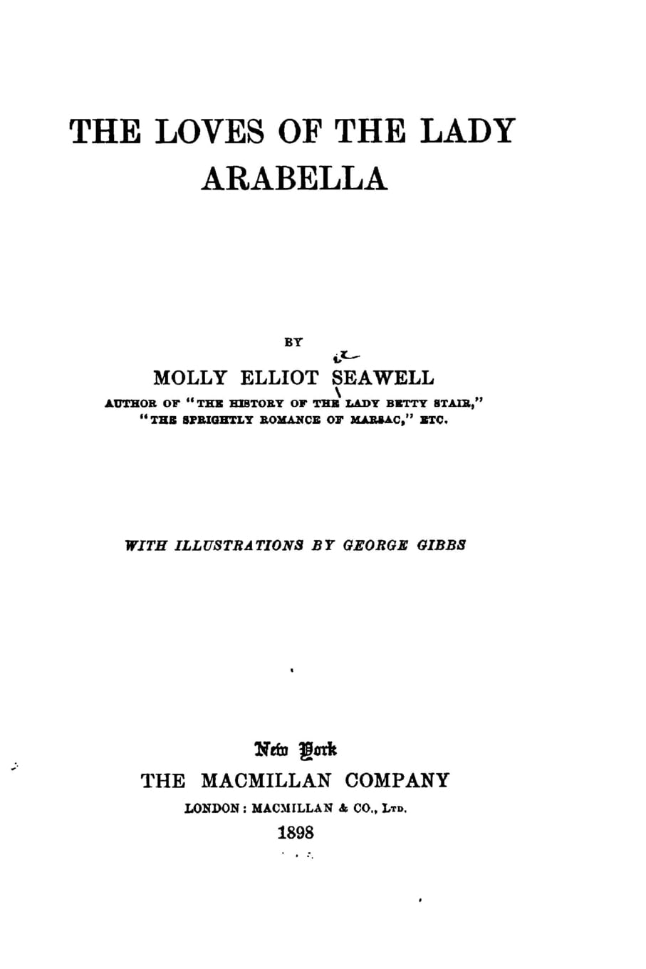 The Loves of the Lady Arabella Contemporary literature