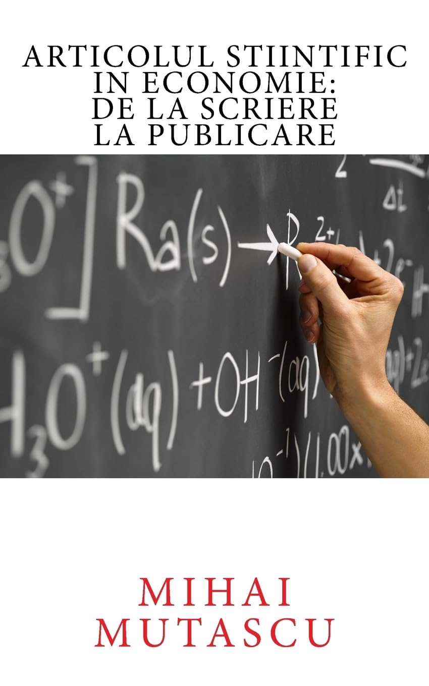 Articolul stiintific in economie: de la scriere la publicare Natural Sciences