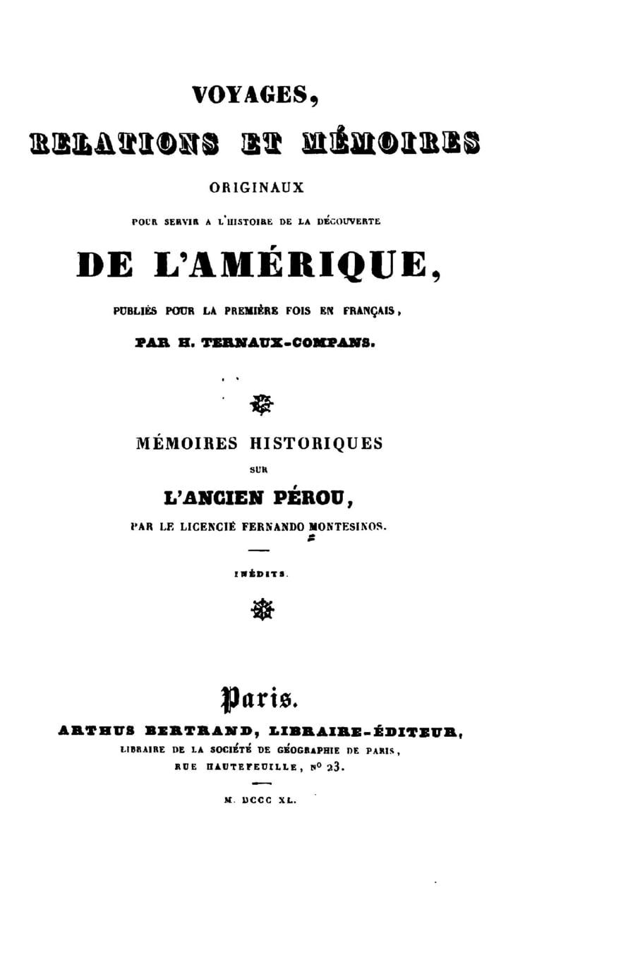 Mémoires historiques sur l'ancien Pérou book