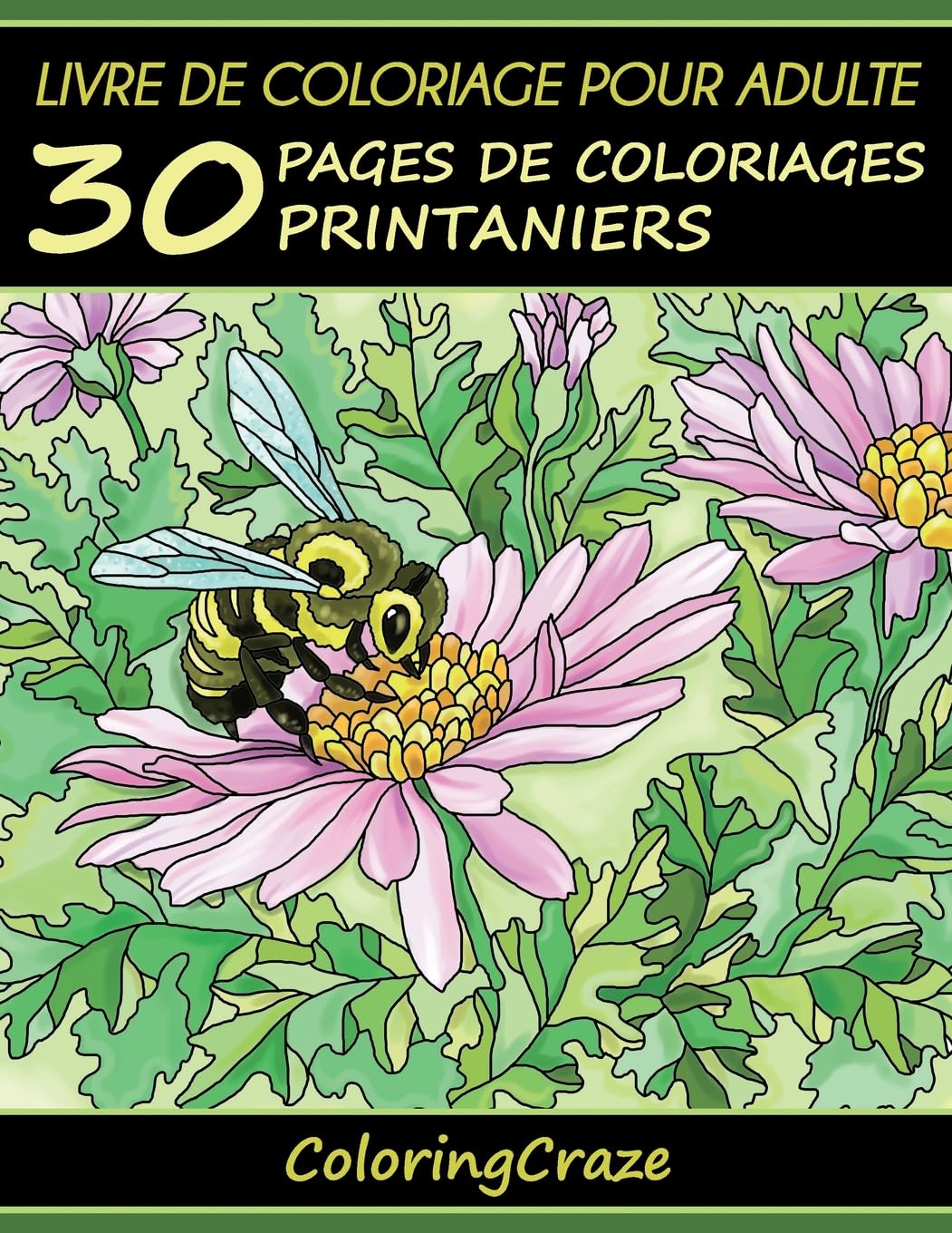 Livre de coloriage pour adulte: 30 pages de coloriages printaniers book