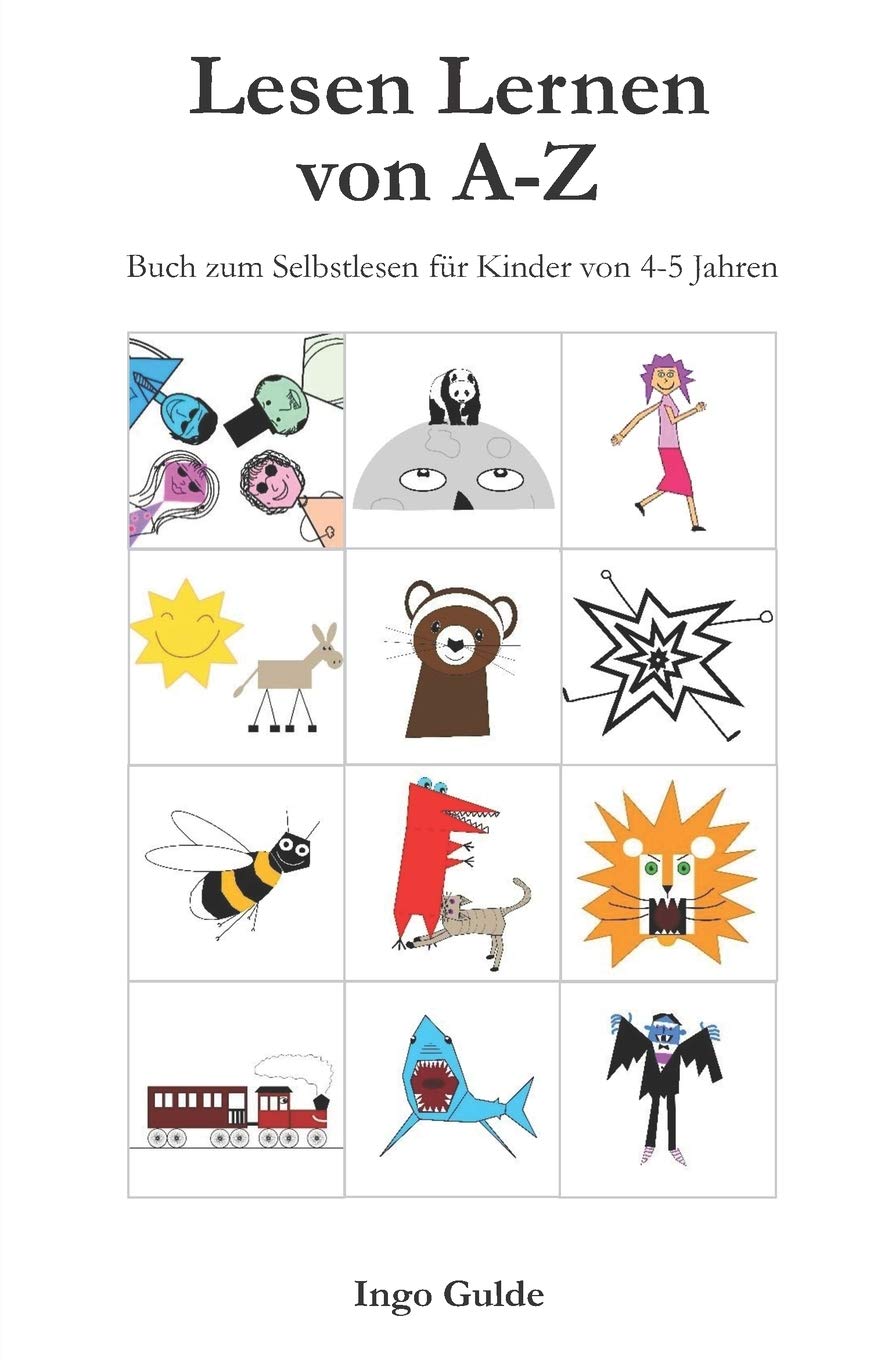 Lesen Lernen von A-Z: Buch zum Selbstlesen fuer Kinder von 4-5 Jahren Learning & Reference