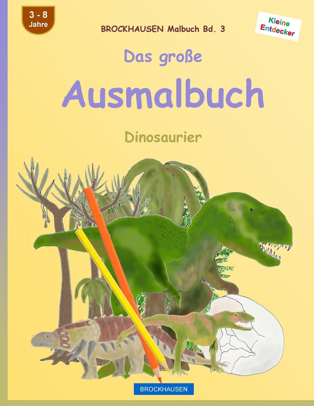 BROCKHAUSEN Malbuch Bd. 3 - Das große Ausmalbuch: Dinosaurier (Kleine Entdecker, Band 3) Study Guides