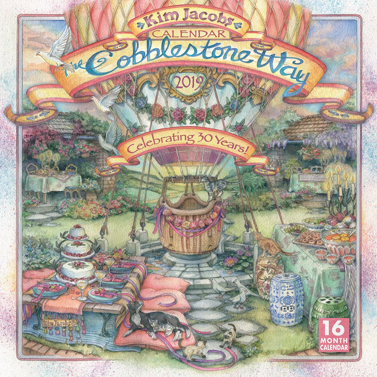 2019 the Cobblestone Way 16-Month Wall Calendar: By Sellers Publishing Film, Art & Culture