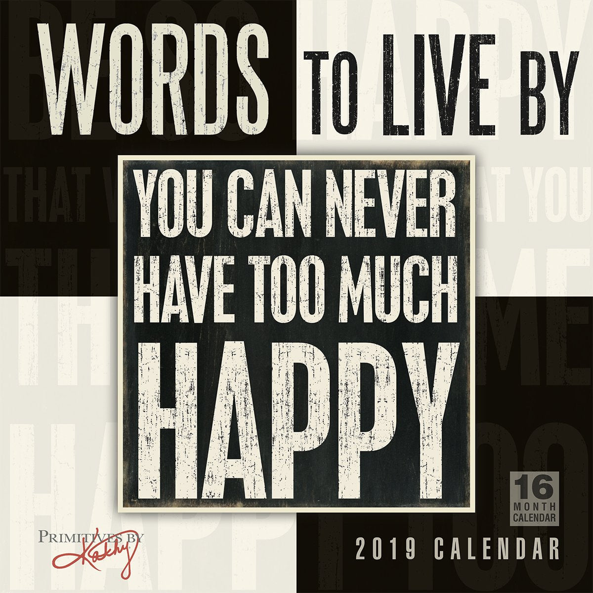 2019 Words to Live by 16-Month Wall Calendar: By Sellers Publishing Leisure, Home & Garden