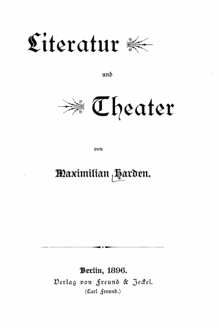 Literatur und Theater Contemporary literature