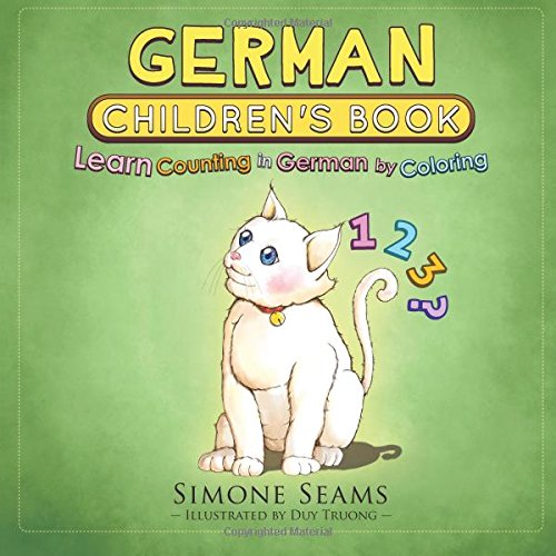 German Children's Book: Learn Counting in German by Coloring Foreign Languages ​​& Dictionaries