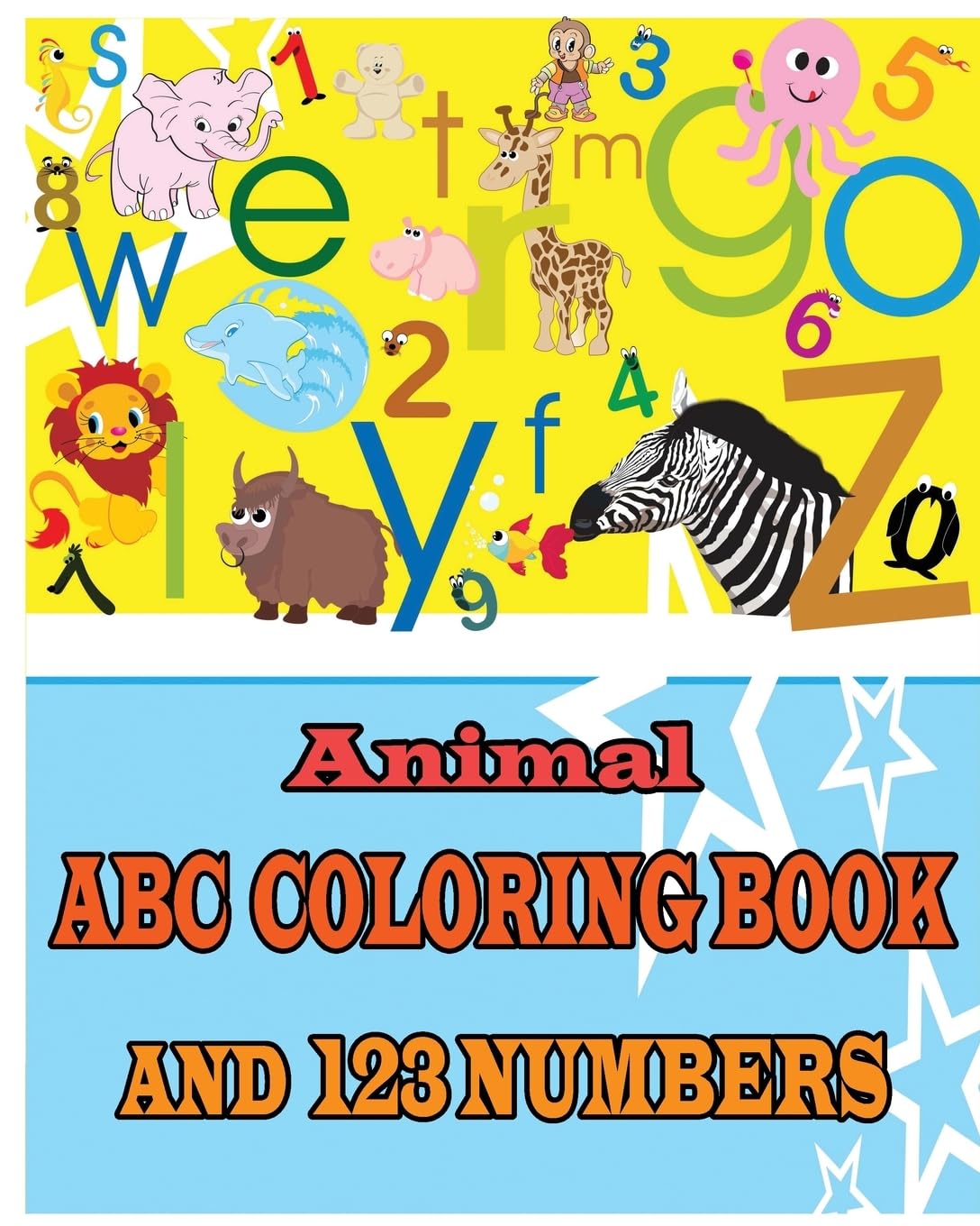 Animal ABC Coloring Book AND 123 Numbers Film, Art & Culture