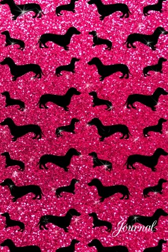 Journal: Faux pink glitter dachshunds notebook Essays & Short Stories