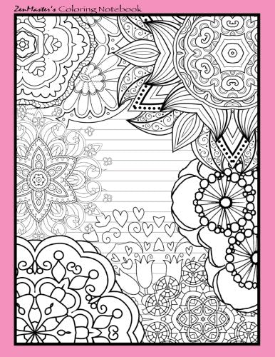 Coloring Notebook (pink): Therapeutic notebook for writing, journaling, and note-taking with designs for inner peace, calm, and focus (100 pages, ... and stress-relief while writing., Band 8) Business, Finance & Career