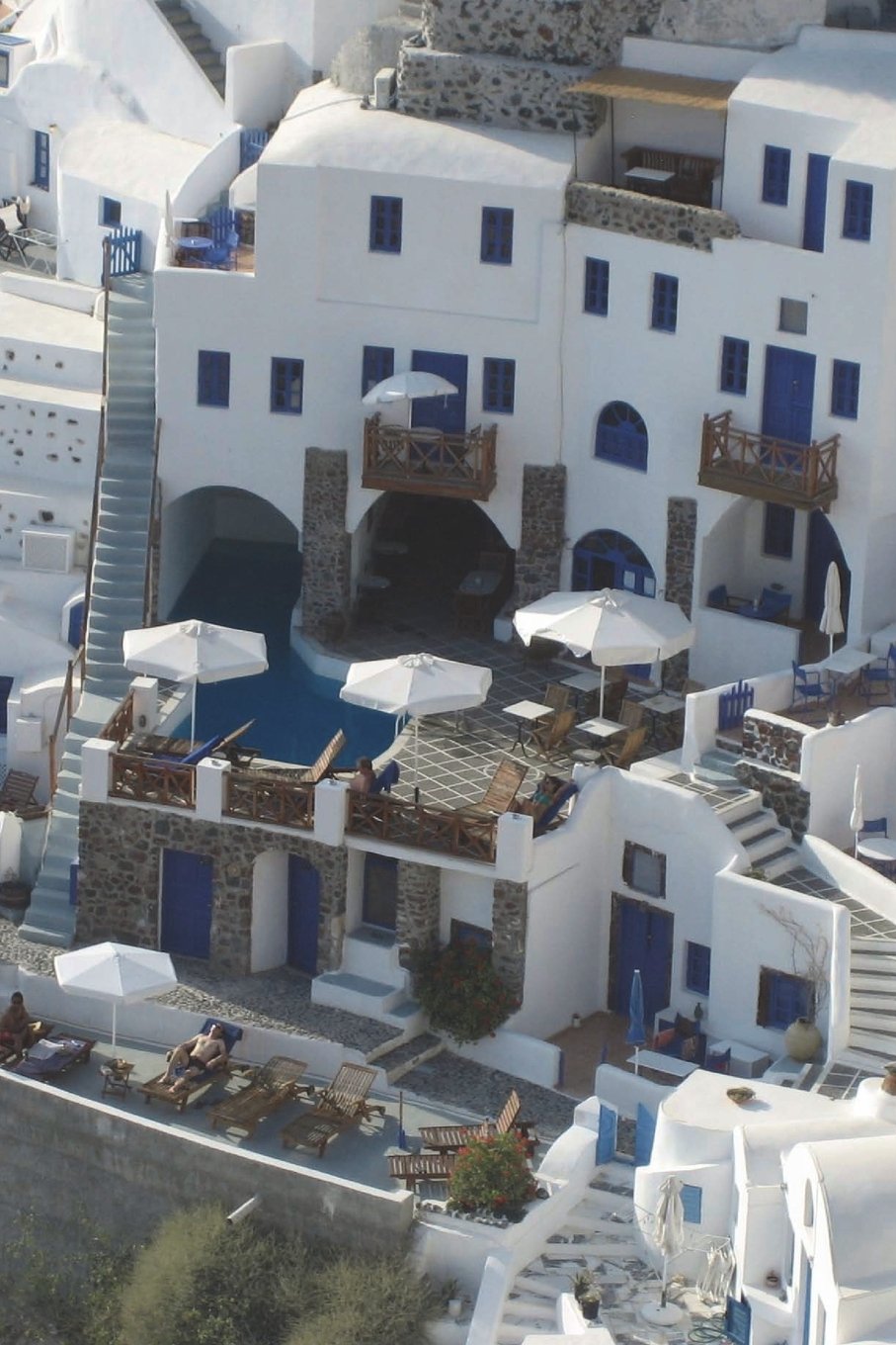 White Houses of Santorini, Greece Journal: 150 page lined notebook/diary Travel