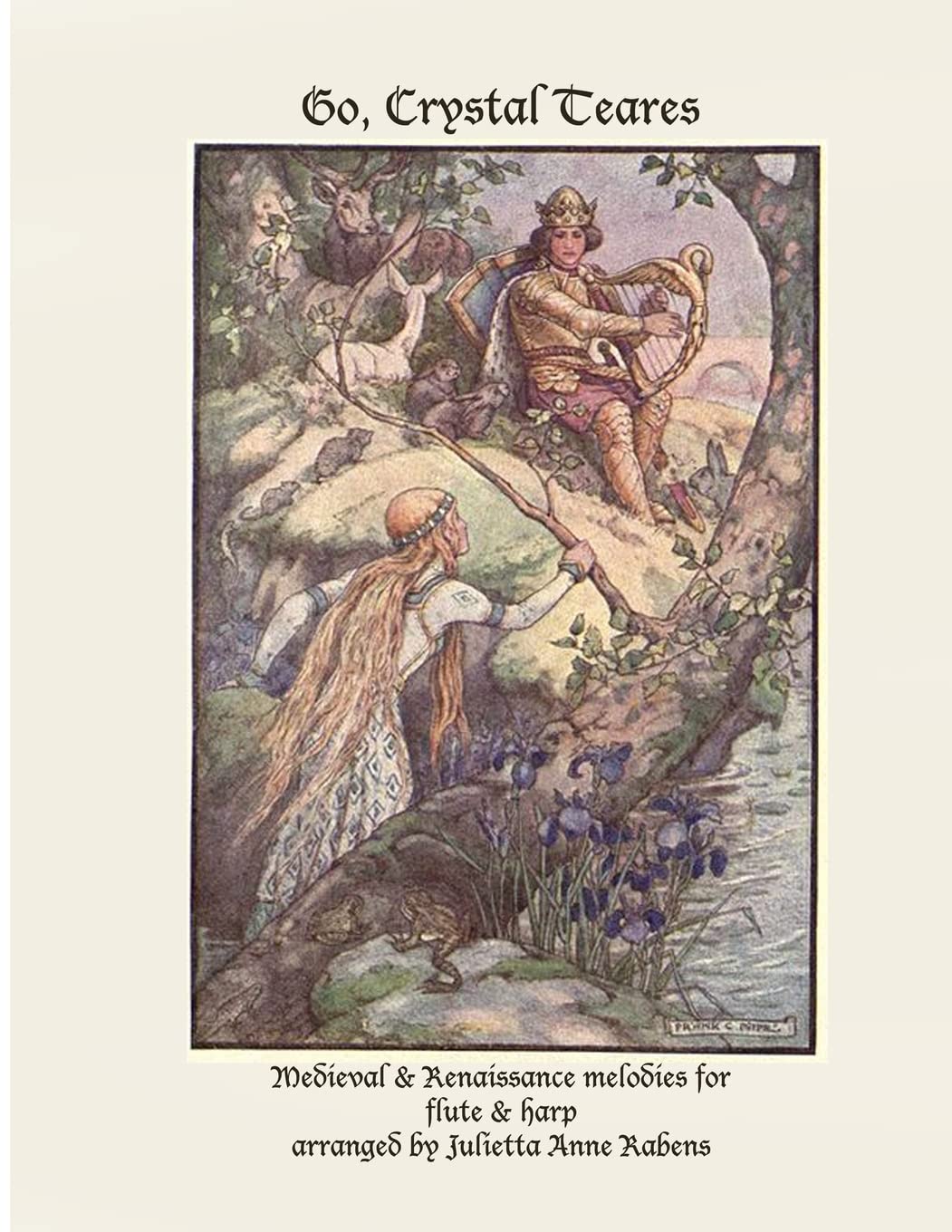 Go Crystal Teares: Medieval & Renaissance melodies for flute & harp Sheet Music