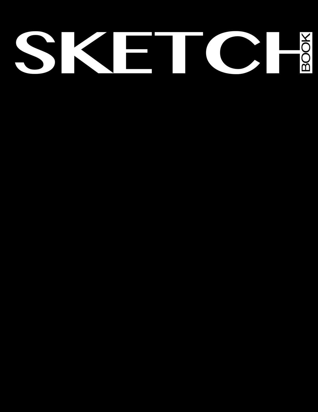 Sketch Bok: 8.5 X 11 - black cover Film, Art & Culture