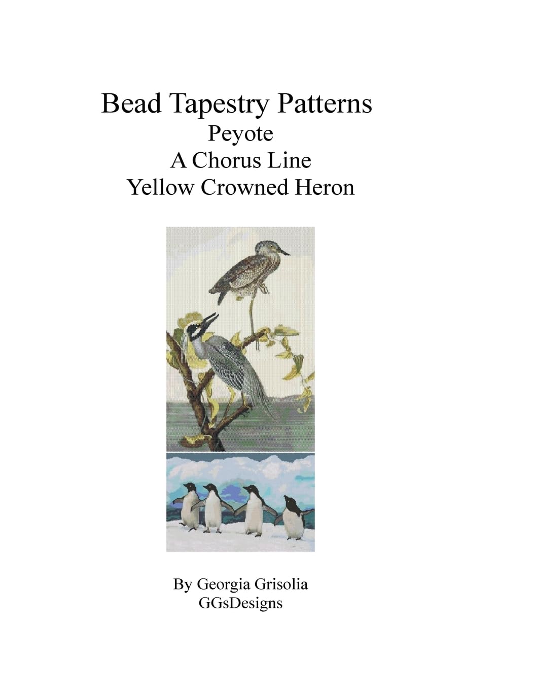 bead tapestry patterns peyote a chorus line yellow crowned heron Hobbies & Crafts