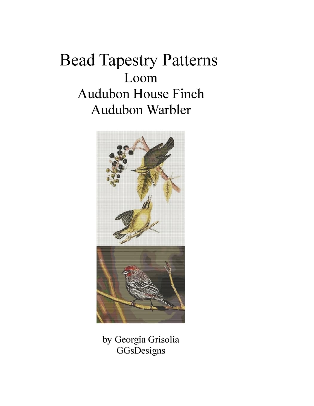 Bead tapestry patterns loom audubon house finch audubon warbler Hobbies & Crafts