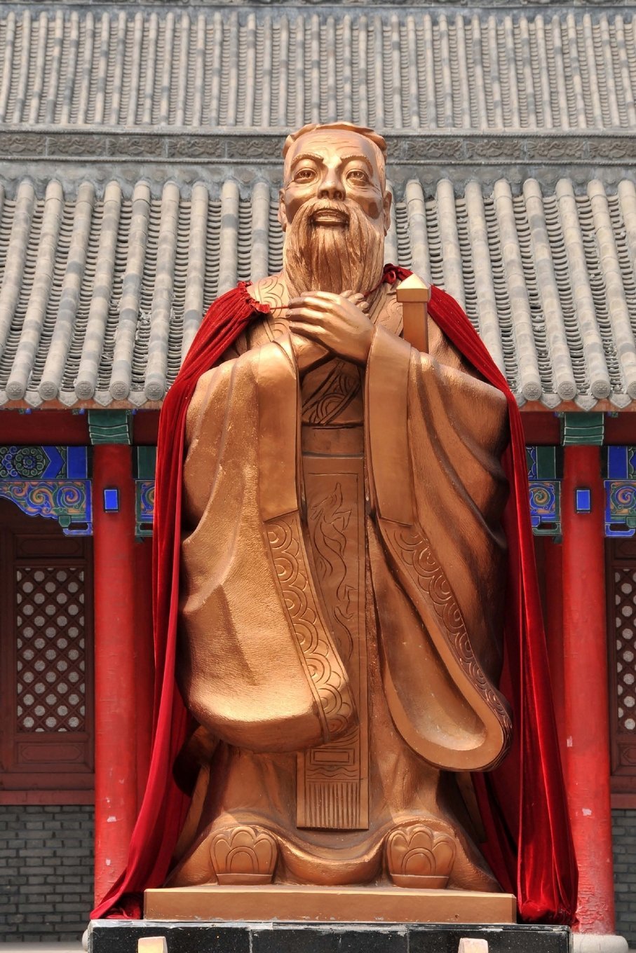 Changchun Temple of Confucius Statue in China Journal: 150 page lined notebook/diary Travel