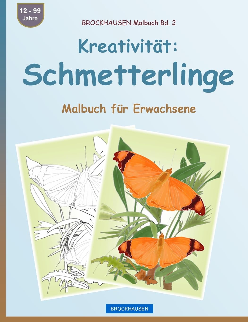 BROCKHAUSEN Malbuch Bd. 2 - Kreativität: Schmetterlinge: Malbuch für Erwachsene Mathematics