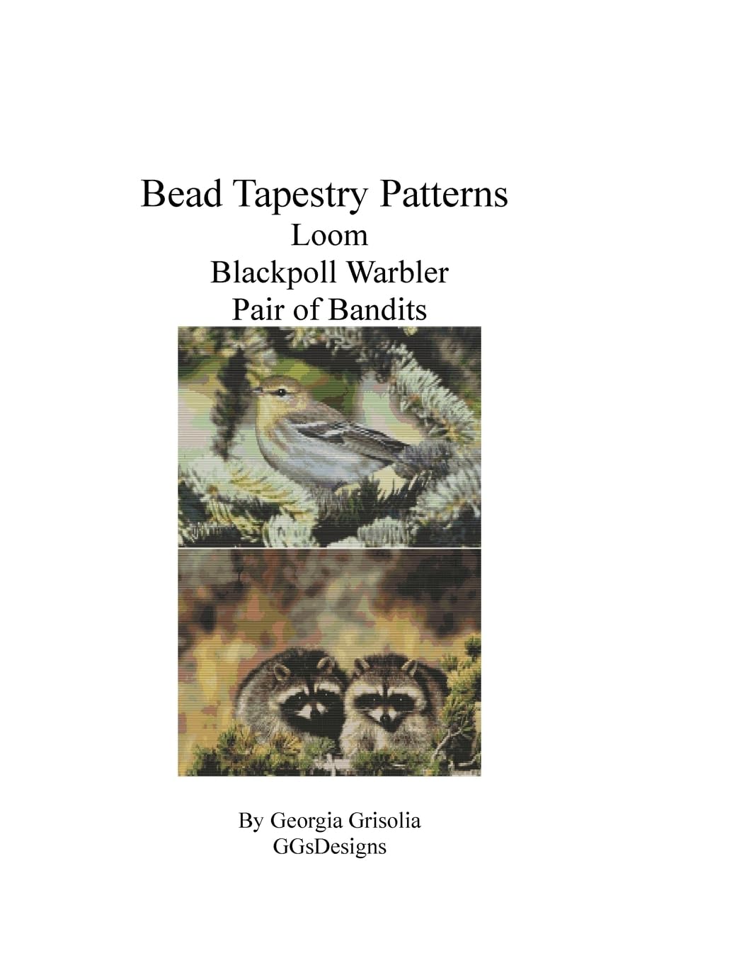 Bead Tapestry Patterns Loom Blackpoll Warbler Pair of Bandits Hobbies & Crafts