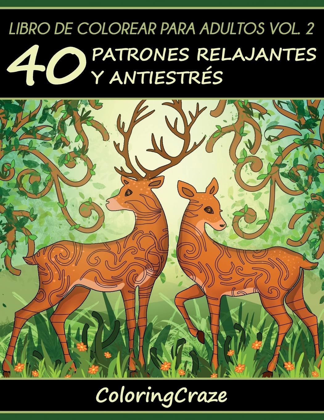 Libro de Colorear para Adultos Volumen 2: 40 Patrones Relajantes y Anti Estrés (Colección de Terapia Artística Antiestrés, Band 2) Hobbies & Crafts