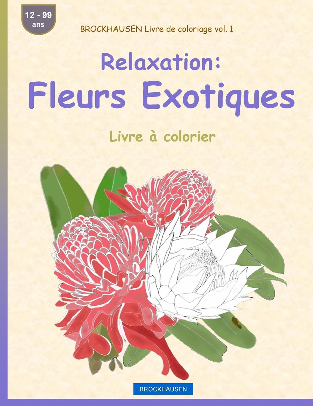 BROCKHAUSEN Livre de coloriage vol. 1 - Relaxation: Fleurs Exotiques: Livre à colorier Mathematics
