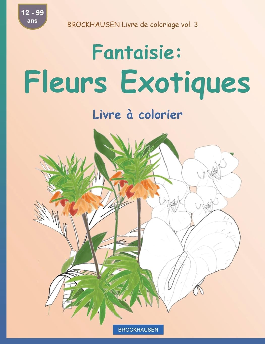 BROCKHAUSEN Livre de coloriage vol. 3 - Fantaisie: Fleurs Exotiques: Livre à colorier Mathematics
