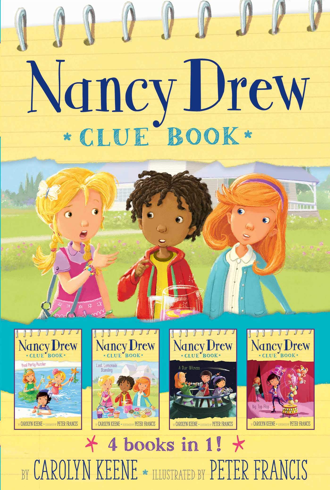 Nancy Drew Clue Book 4 books in 1!: Pool Party Puzzler; Last Lemonade Standing; A Star Witness; Big Top Flop book