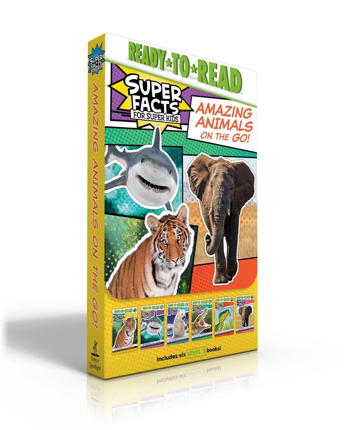 Amazing Animals on the Go! (Boxed Set): Tigers Can't Purr!; Sharks Can't Smile!; Polar Bear Fur Isn't White!; Alligators and Crocodiles Can't Chew!; ... Don't Like Ants! (Super Facts for Super Kids) Novels & Short Stories