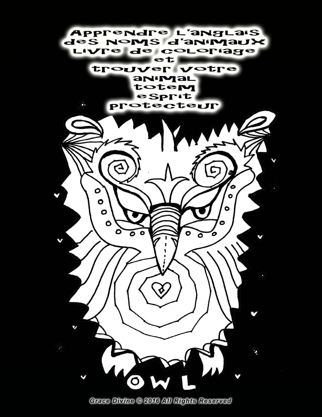 Apprendre l'anglais des noms d'animaux livre de coloriage et trouver votre animal totem esprit protecteur Film, Art & Culture