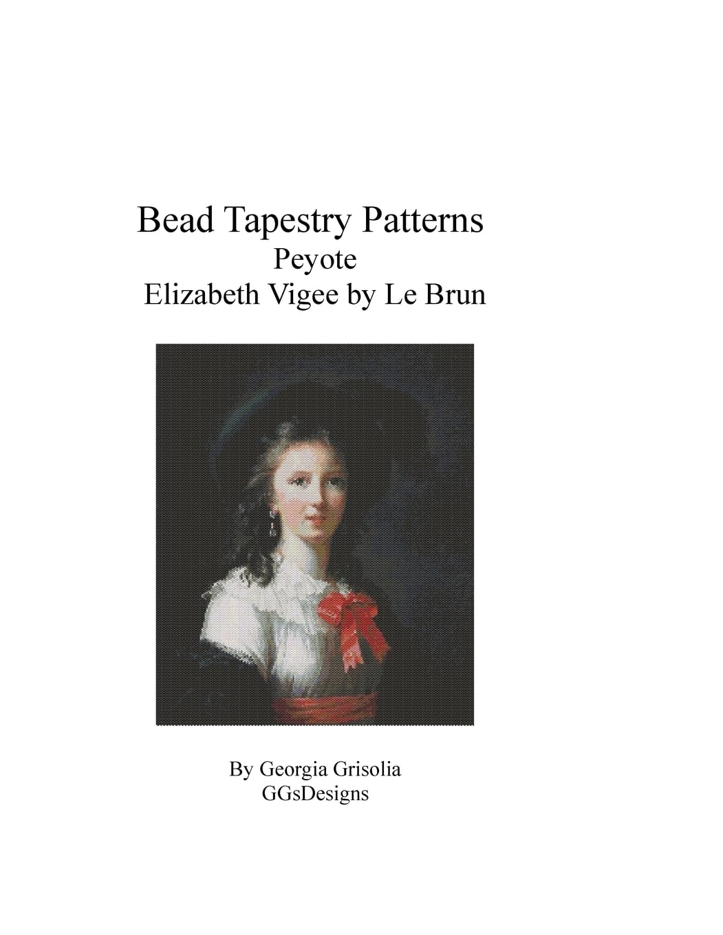 Bead Tapestry Patterns Peyote Elizabeth Louise Vigee by Le Brun Hobbies & Crafts