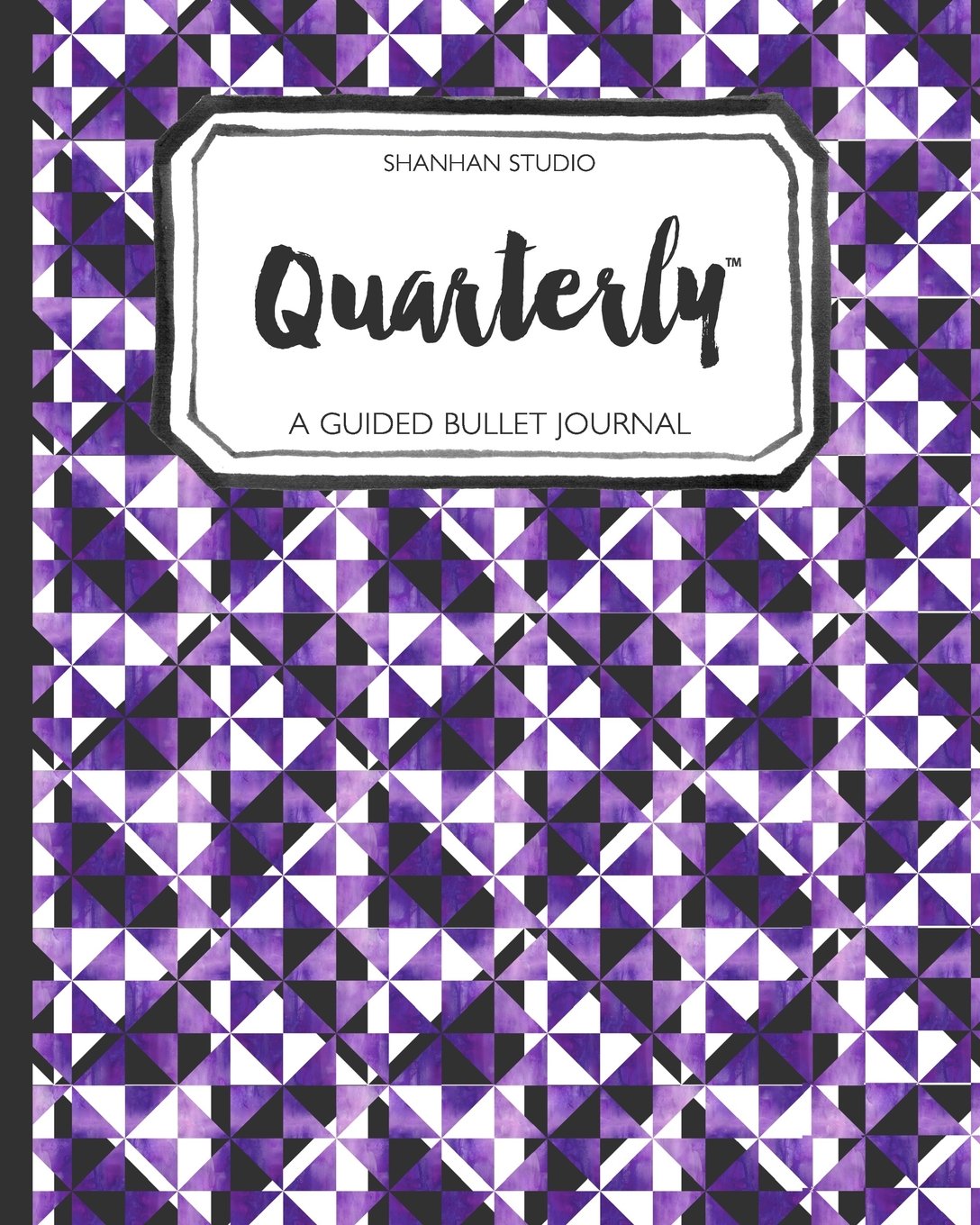 Quarterly Guided Bullet Journal Purple Geo Books