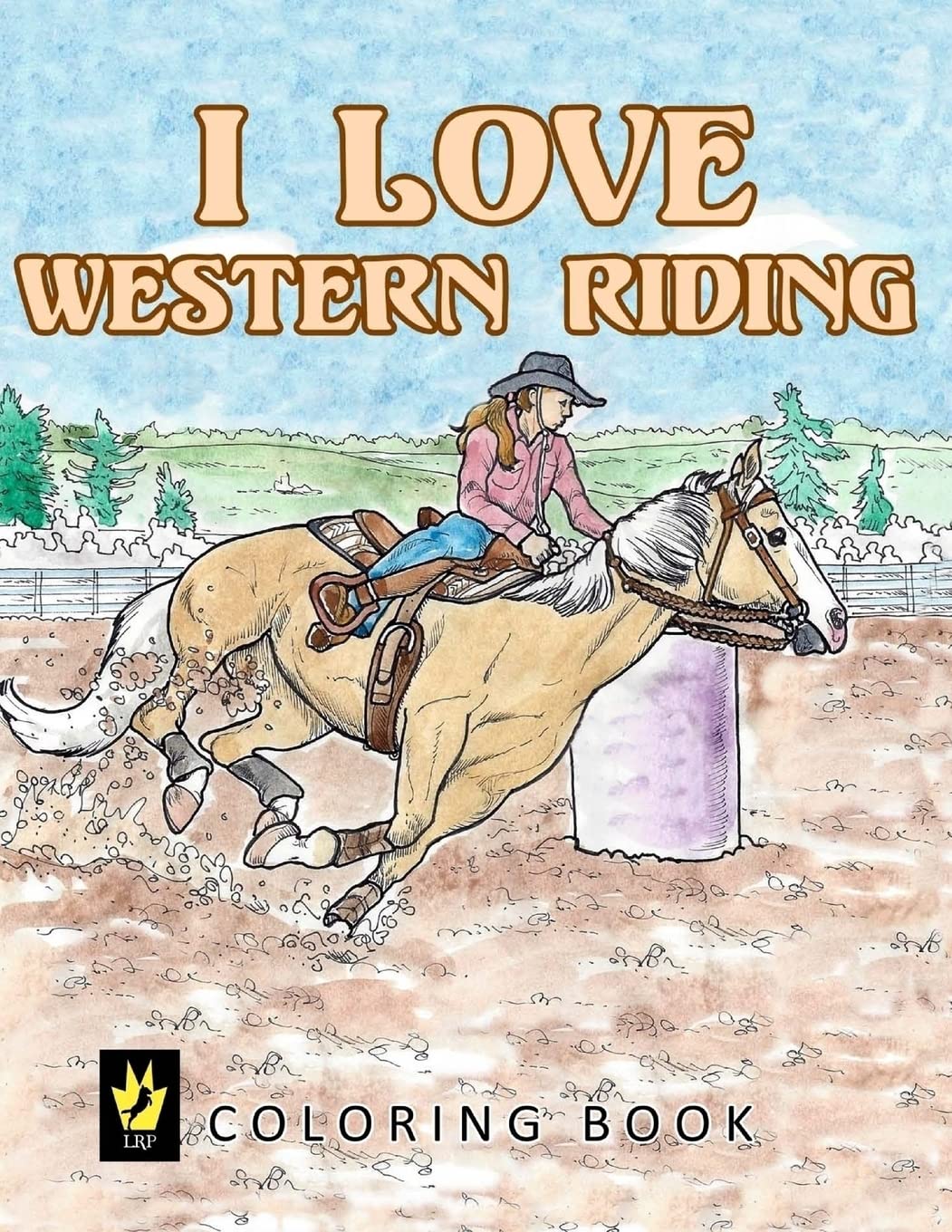 I Love Western Riding Coloring Book (Equestrian Coloring Books by Ellen Sallas) Hobbies & Crafts