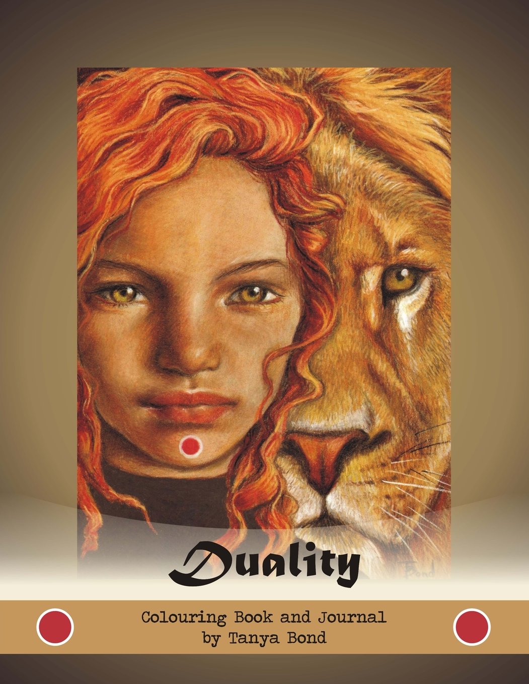 DUALITY - colouring book and journal by Tanya Bond: grayscale coloring book and writing journal based on Duality Deck artist oracle cards by Tanya Bond Lifestyle