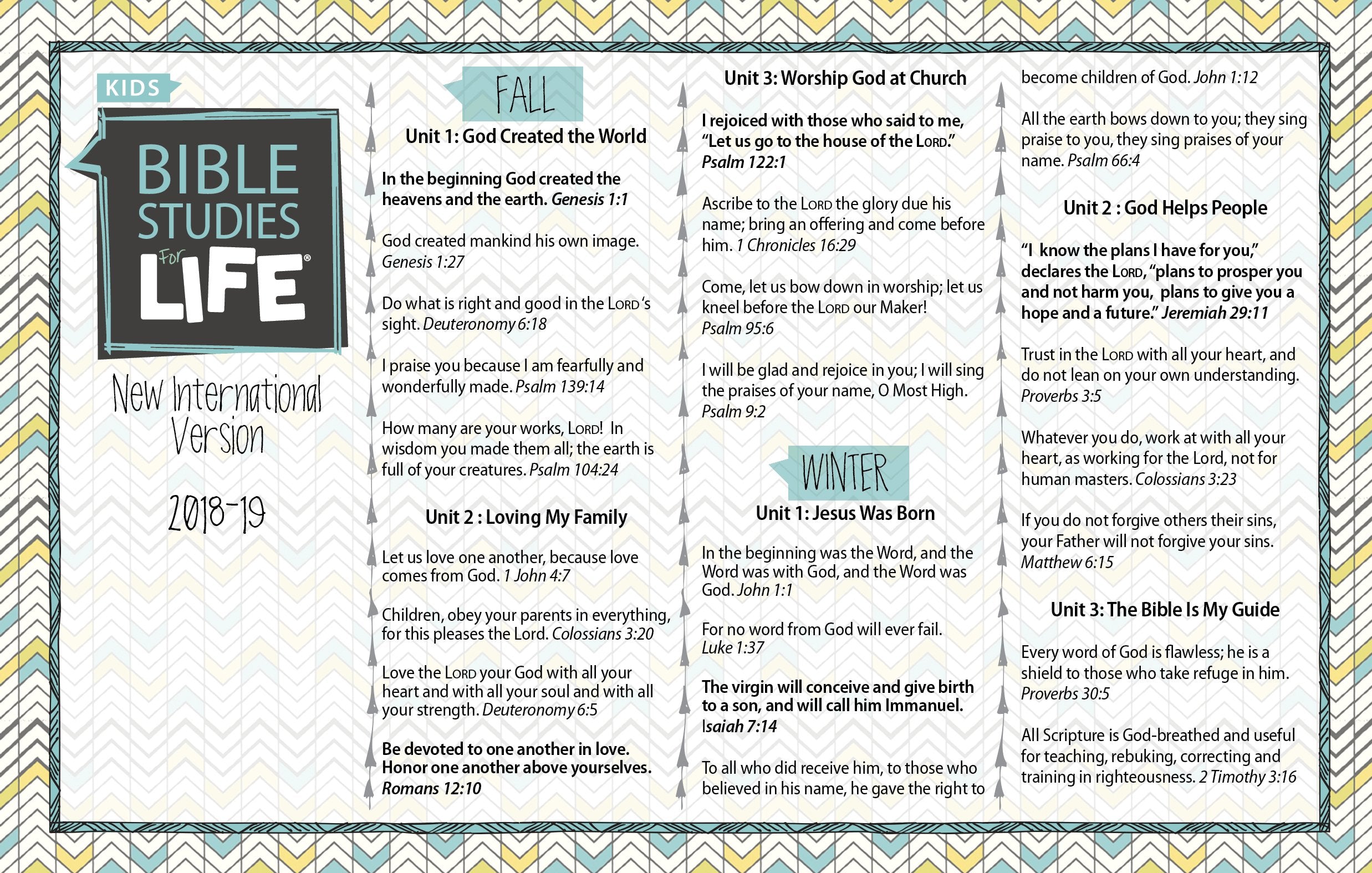 Kids Life Verses Cards for 2018-2019: New International Version (Bible Studies for Life) Non-fiction