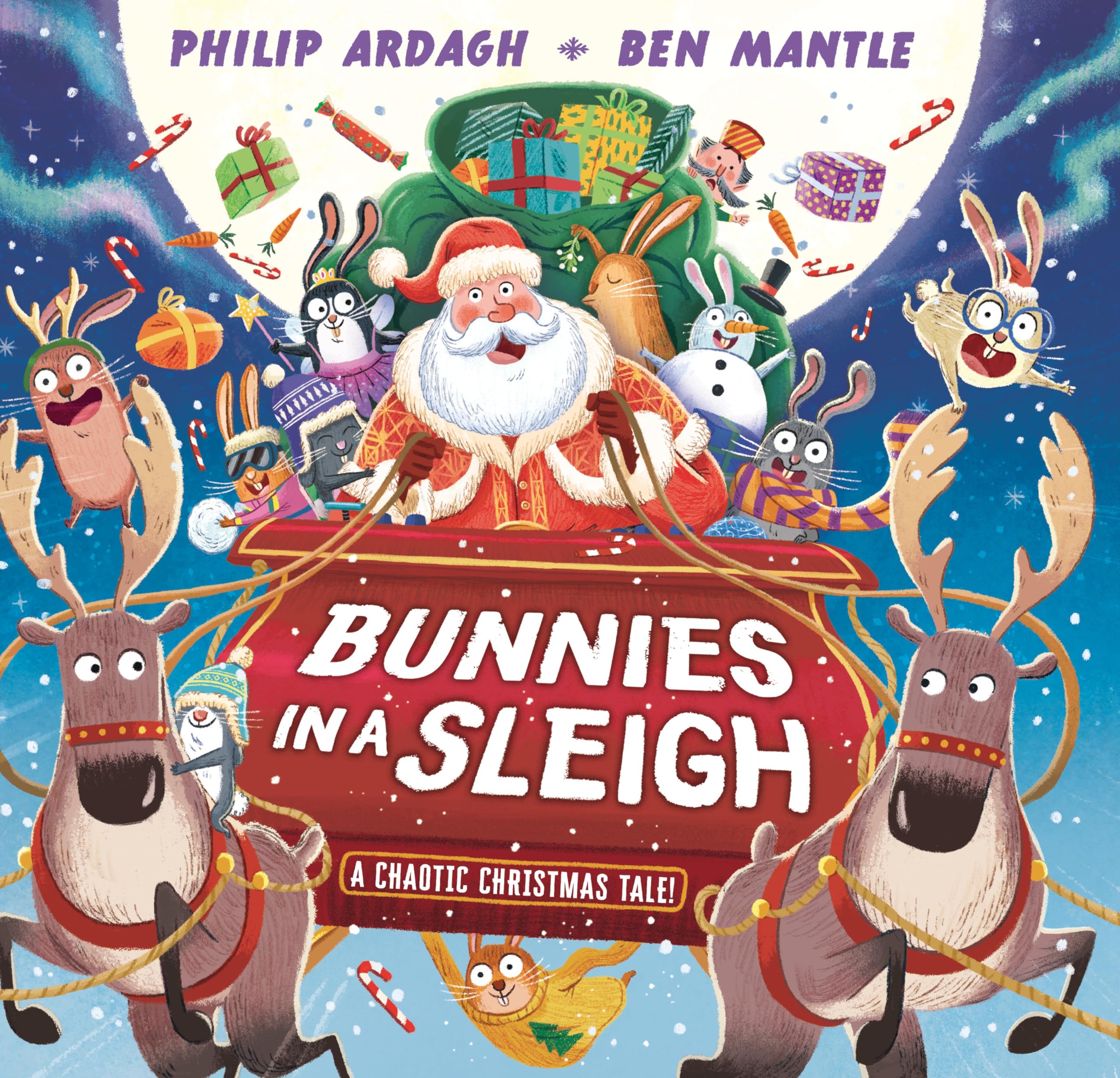Bunnies in a Sleigh: A Chaotic Christmas Tale! (Sunny Town Bunnies) Non-fiction