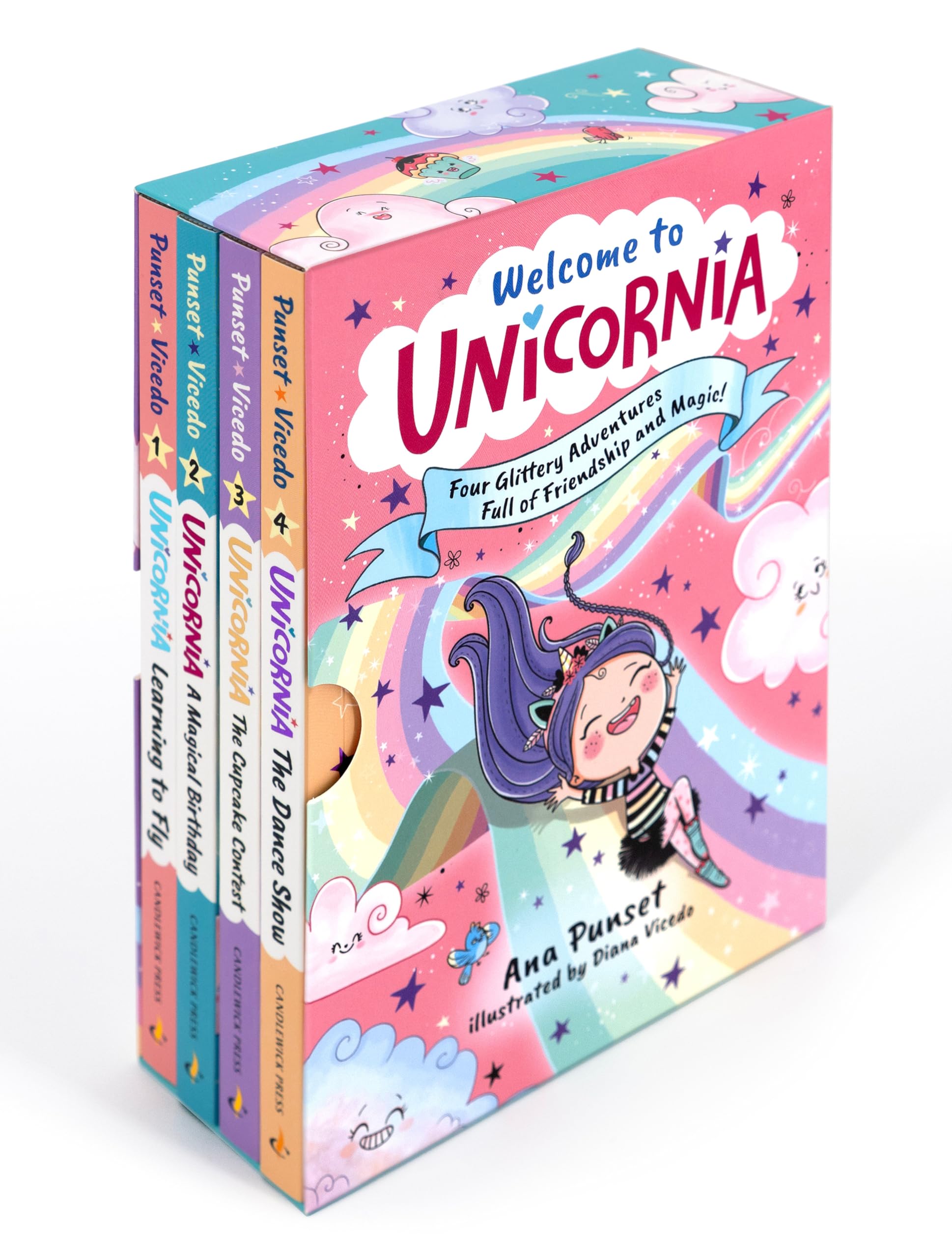 Welcome to Unicornia: Box Set of Early Chapter Readers About Unicorns (Unicornia, 1-4) Non-fiction