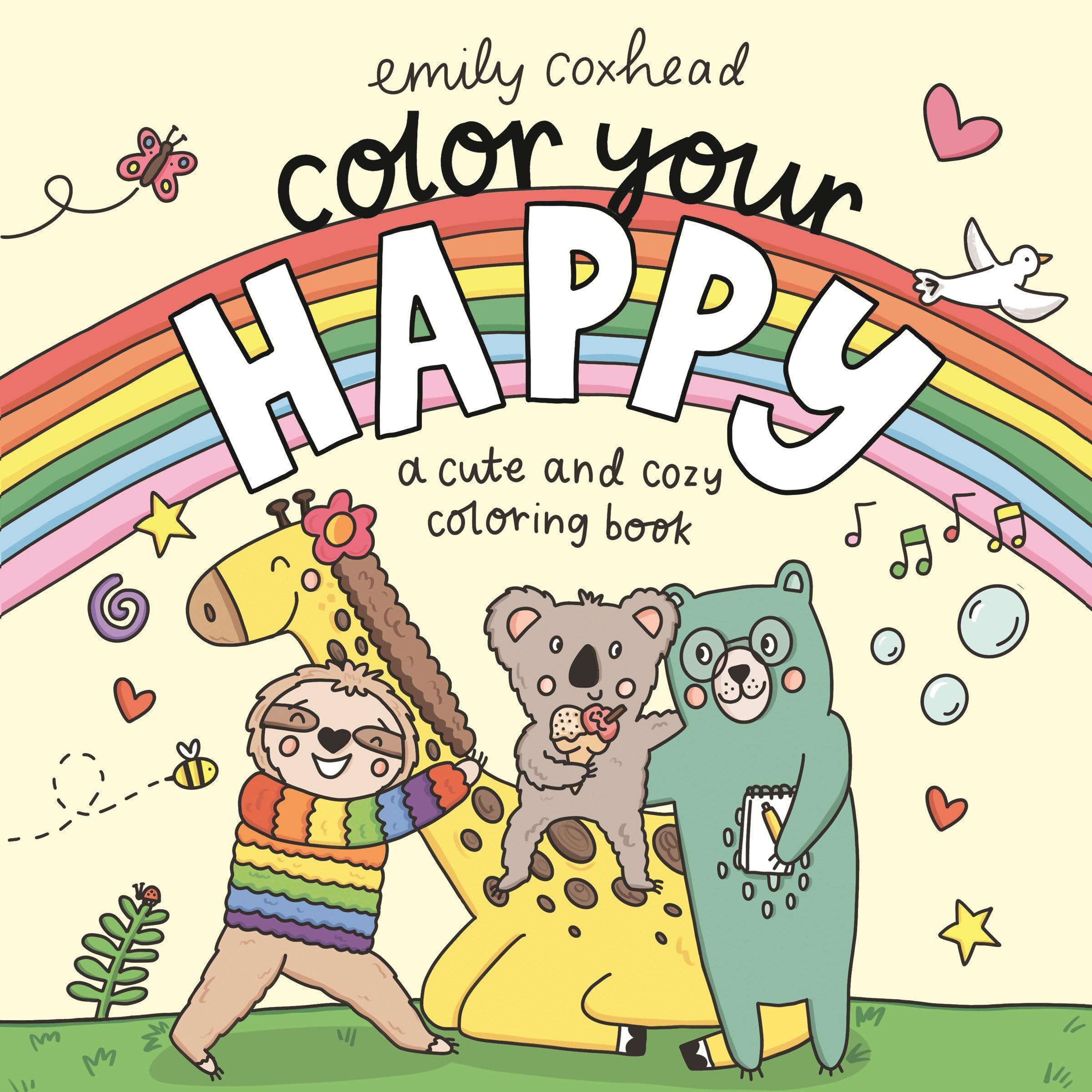 Color Your Happy: A Cute and Cozy Coloring Book Non-fiction