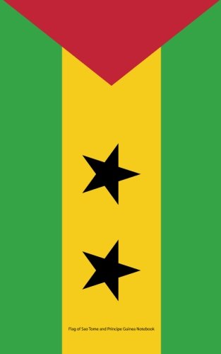 Flag of Sao Tome and Principe Notebook: College Ruled Writer's Notebook for School, the Office, or Home! (5 x 8 inches, 78 pages) Books