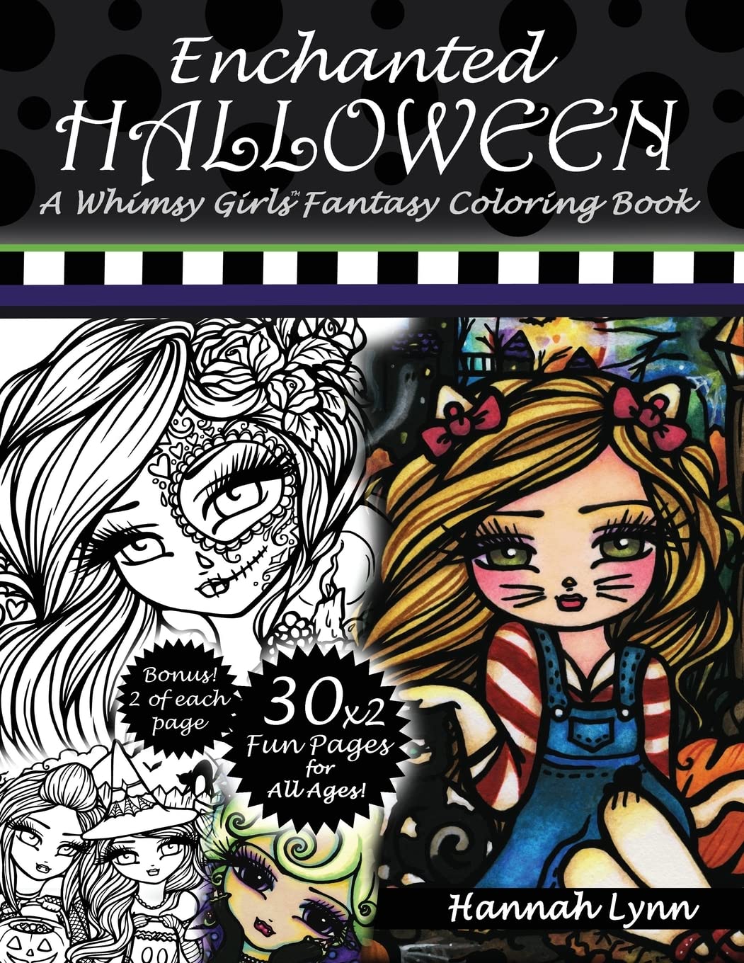 Enchanted Halloween: A Whimsy Girls Fantasy Coloring Book Hobbies & Crafts