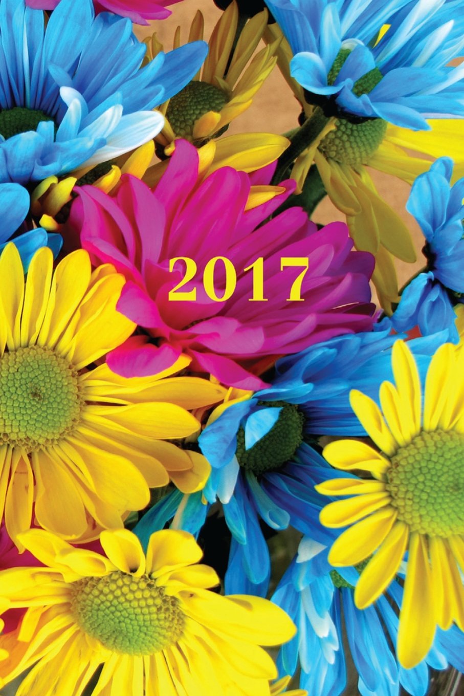 2017: Kalender/Agenda: 1 week op 2 pagina's, Formaat ca. A5, Kaft Bloemen Business, Finance & Career