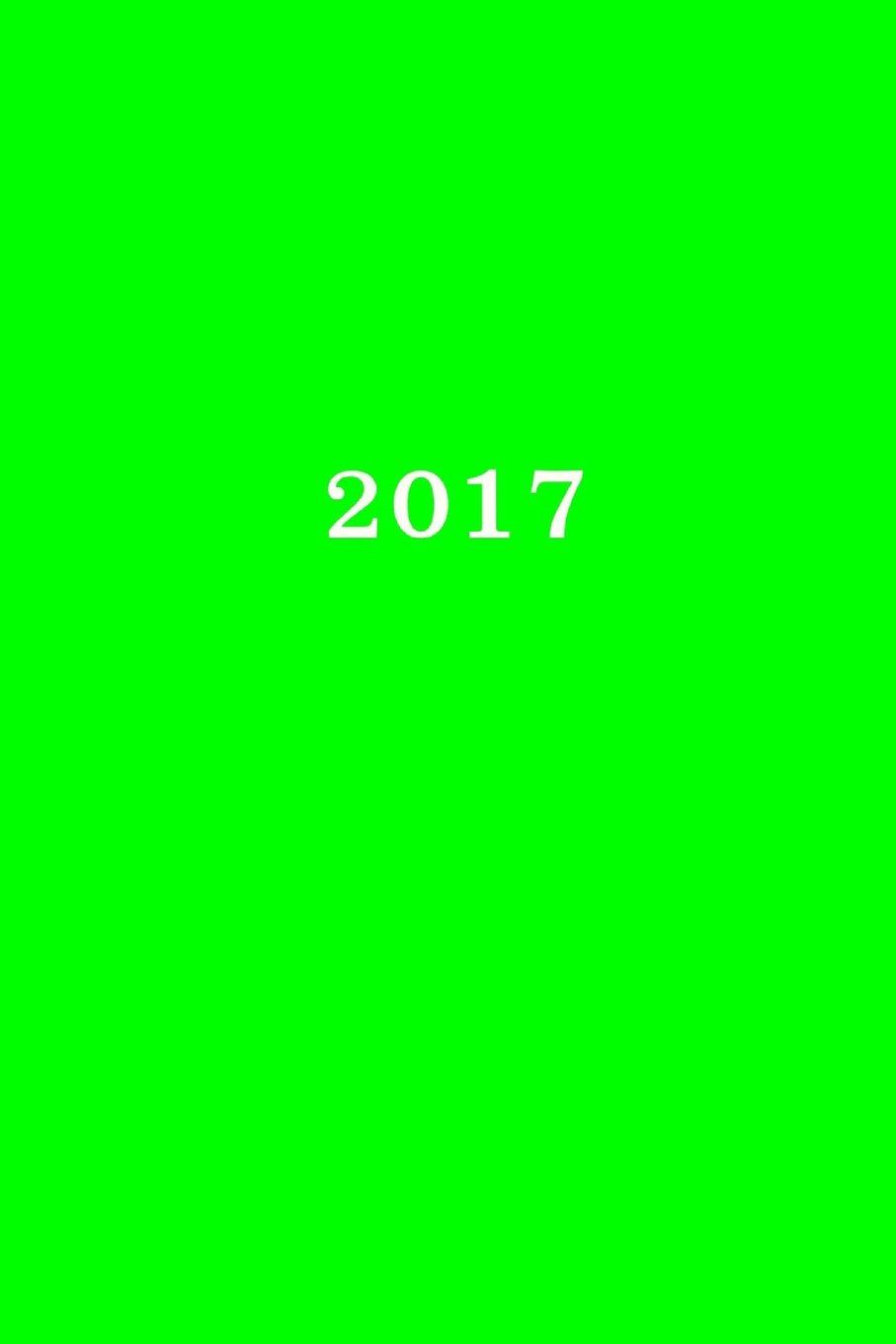 2017: Kalender/Agenda: 1 week op 2 pagina's, Formaat ca. A5, Kaft groen Business, Finance & Career