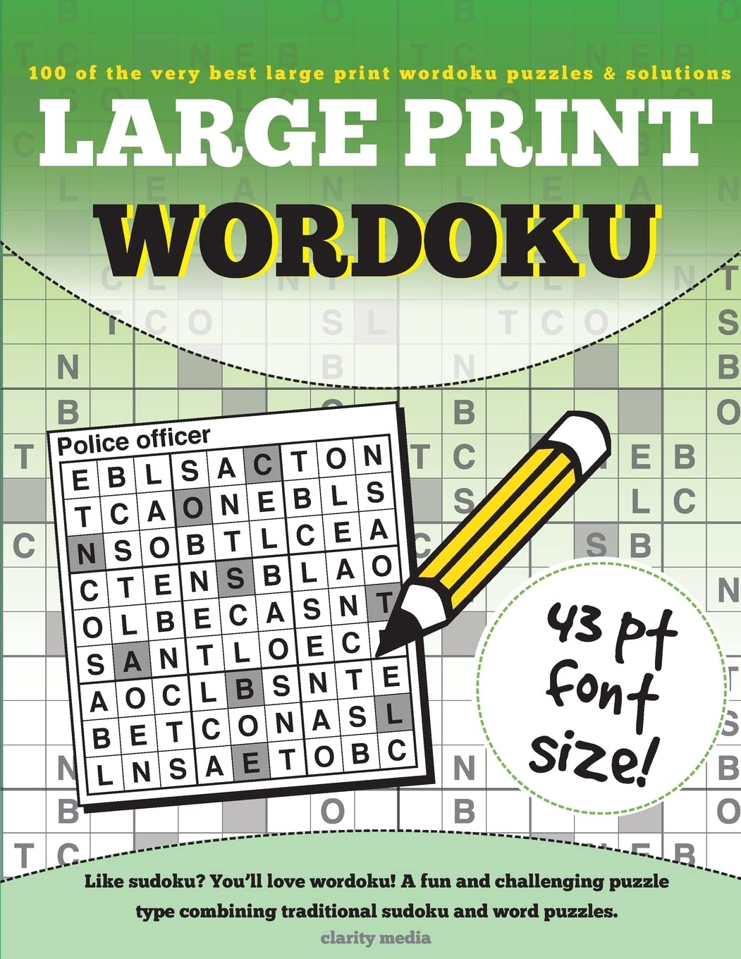 Large Print Wordoku: A fun & challenging variant of sudoku. 100 Wordoku puzzles including solutions Leisure & Fun