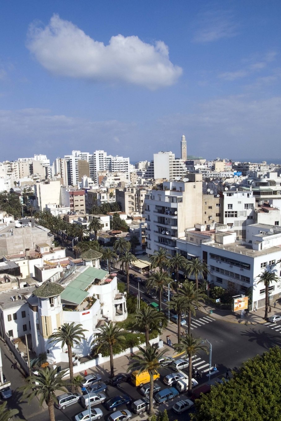 Aerial View of Casablanca Morocco Journal: 150 page lined notebook/diary Travel