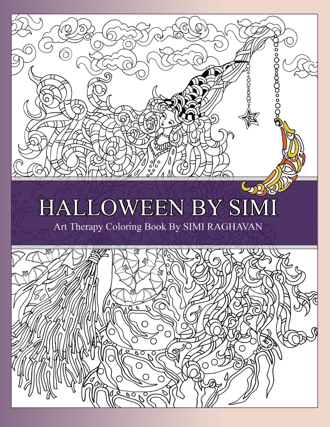 Halloween by Simi: Hand drawn Halloween Adult Coloring Pages of Amazing Designs. Film, Art & Culture