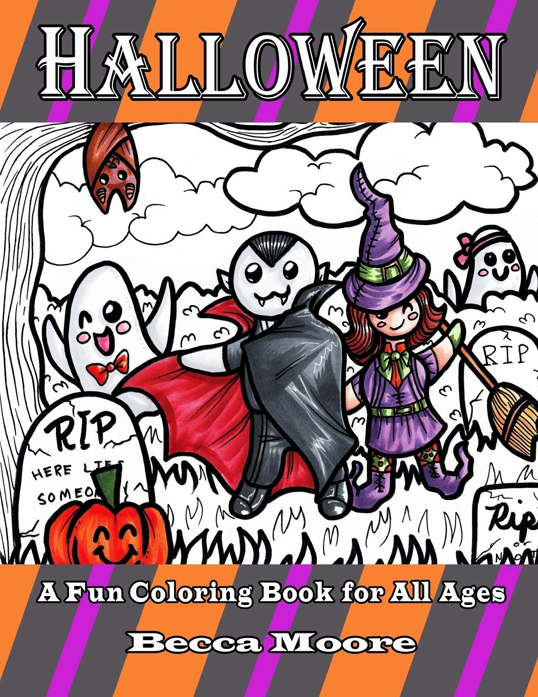 Halloween: A Calming Coloring Book for All Ages Hobbies & Crafts