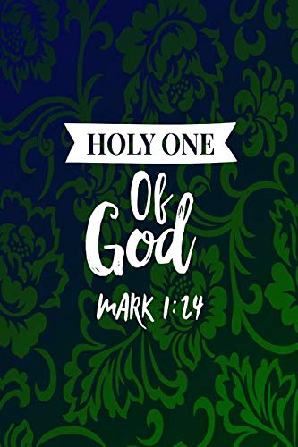 Holy One of God: Names of Jesus Bible Verse Quote Cover Composition Notebook Portable Non-fiction
