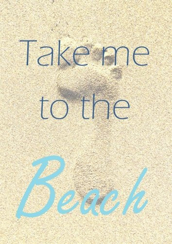 Notizbuch A4 - kariert "Take me to the beach" Travel